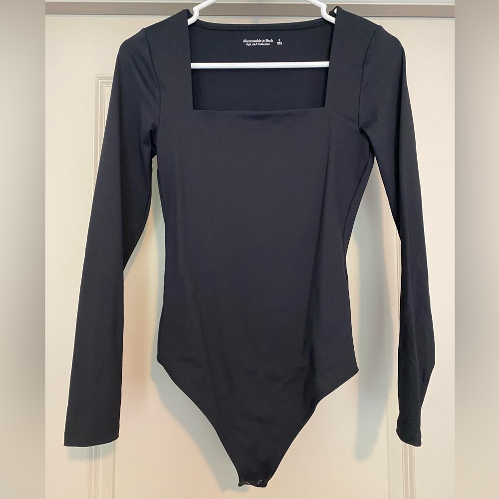 2-Pack Abercrombie Long-Sleeve Squareneck Bodysuits Size S